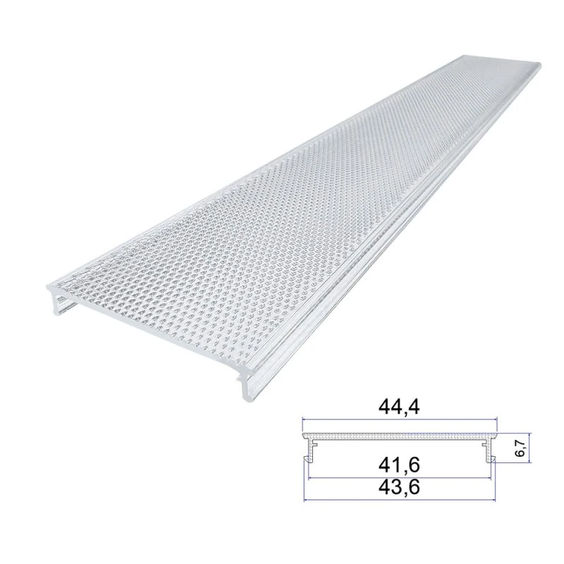 Kap Lampu Ekstrusi Anti-Glare Akrilik Kap Lampu Ekstrusi Anti-Glare Akrilik