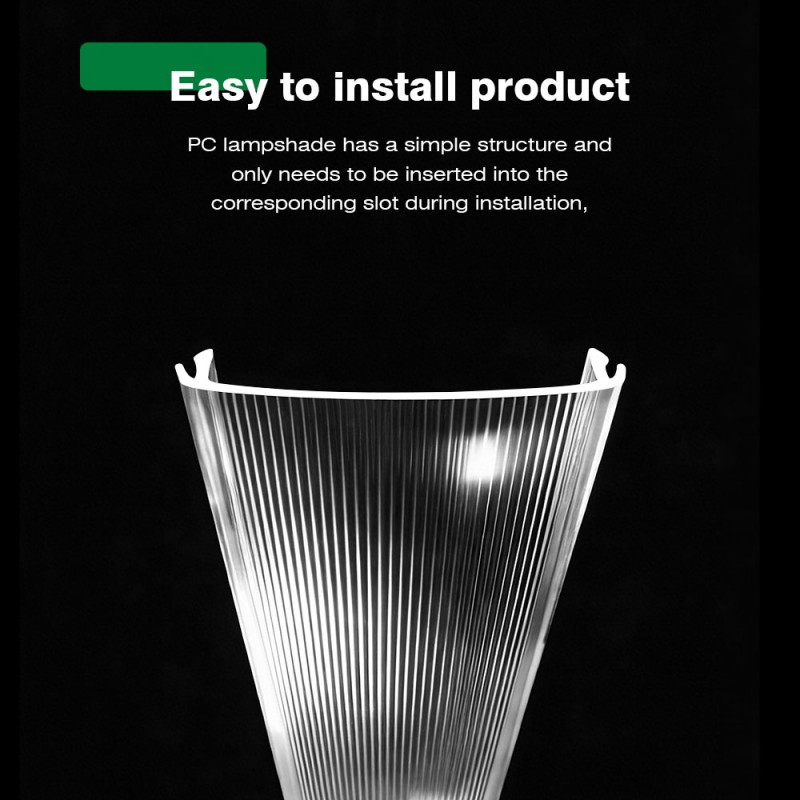 Polycarbonate Transparent Extruded Lampshade