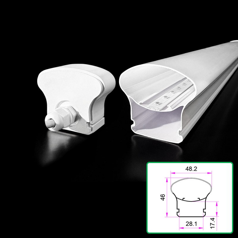 Polycarbonate Two-Warna Extruded Lampshade